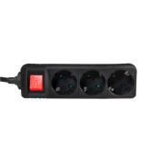 Prelungitor Logilink LPS206B, 3 x Schuko, 1.4 m, Black