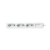 Prelungitor Logilink LPS229, 3 x Schuko, 1.5 m, White