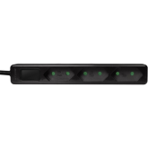 Prelungitor Logilink LPS229B, 3 x CEE 7/17, 1.5 m, Black