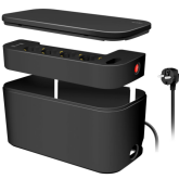Prelungitor Logilink LPS282U, 5 x Schuko, 2 x USB-A, 1 x USB-C, 17 W, 1.5 m, Black