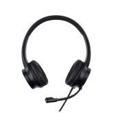 Casti cu microfon Lindy 20439, USB-C, Black