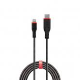 Cablu de date Lindy LY-31286, USB-C - Lightning, 1m, Black