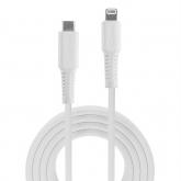 Cablu de date Lindy 31317, USB-C - Lightning, 2m, White