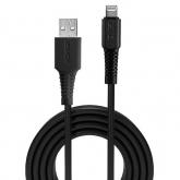 Cablu de date Lindy 31319, USB - Lightning, 0.5m, Black