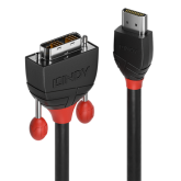 Cablu Lindy 36274, HDMI male - DVI-D male, Black
