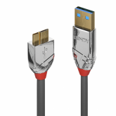 Cablu Lindy LY-36656, USB 3.2 tip A - micro USB-B, 0.5m, Gray