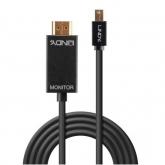 Cablu Lindy LY-36928, HDMI - mini Displayport, 3m, Black