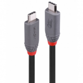 Cablu de date Lindy 36958, USB-C male - USB-C male, 2m, Black
