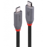 Cablu de date Lindy 36958, USB-C male - USB-C male, 2m, Black