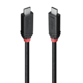 Cablu de date Lindy LY-37001, USB-C male - USB-C male, 1 m, Black