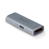 Adaptor Repetear Lindy 38421, DisplayPort female - DisplayPort female, Gray