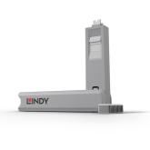 Blocker Lindy 40427, USB-C, Grey