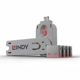 Blocker Lindy 40451, USB-A, Grey-Pink, 4 bucati