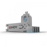 Blocker Lindy 40452, USB-A, Grey-Blue, 4 bucati