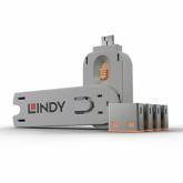 Blocker Lindy 40453, USB-A, Grey-Orange, 4 bucati
