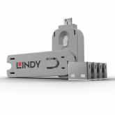 Blocker Lindy 40454, USB-A, Grey-White, 4 bucati