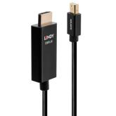 Cablu Lindy LY-40921, DisplayPort - HDMI, 1m, Black