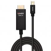Cablu Lindy LY-40922, HDMI - mini Displayport, 2m, Black