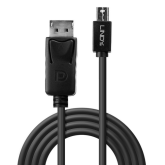 Cablu Lindy 41647, Mini DisplayPort - DisplayPort, 3 m, Black 