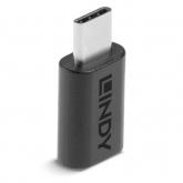 Adaptor Lindy 41511, USB-C - USB-C, Black