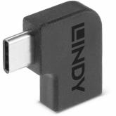 Adaptor Lindy LY-41894, USB-C female - USB-C male, Black