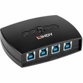 Switch KVM Lindy LY-43144, 4x USB, Black