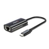 Placa de retea Lindy 43328, USB-C - RJ45, Black