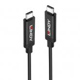 Cablu de date Lindy LY-43348, USB-C - USB-C, 3m, Black