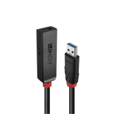 Adaptor Lindy 43401, USB 3.0 female - USB 3.0 male, 5 m, Black