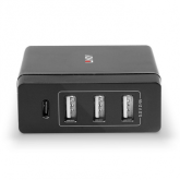 HUB USB Lindy 73329, 3x USB 3.2 gen 1, 1x USB-C, Black