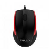 Mouse Optic Delux M321, USB, Black-Red