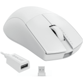 Mouse Optic Redragon K1ng Lite 1K, USB-C Wireless, White