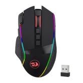 Mouse Optic Redragon Enlightment Pro, RGB LED, USB Wireless/USB, Black