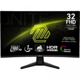 Monitor LED Curbat MSI MAG 32C6X, 31.5inch, 1920x1080, 1ms, Black