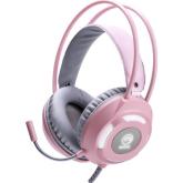 Casti cu microfon Marvo HG8936, 3.5mm jack/USB-A, Pink 