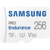 Memory Card microSDXC Samsung PRO Endurance 256GB, Class 10, UHS-I U3, V30 + Adaptor SD