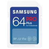 Memory Card SDXC Samsung PRO Plus MB-SD64S/EU 64GB, Class 10, UHS-I U3, V30