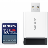 Memory Card microSDXC Samsung PRO Ultimate 128GB, Class 10, UHS-I U3, V30 + Adaptor USB