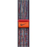 Curea SmartWatch Apple MC1J4ZM/A, 40mm, Sport Loop Blue/Red Nike