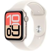 SmartWatch Apple Watch SE 3 (2025) Aluminium, 1.78 inch, Curea Silicon M/L, Starlight - Starlight Sport Band