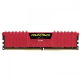 Memorie Corsair Vengeance LPX Red 4GB DDR4-2400MHz, CL14