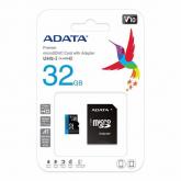 Memory Card microSDHC A-data Premier 32GB, Class 10, UHS-I U1, V10, A1 + Adaptor SD
