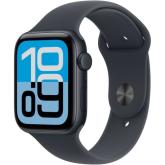 SmartWatch Apple Watch SE 3 (2025) Aluminium, 1.57 inch, 5G, Curea Silicon M/L, Midnight - Midnight Sport Band