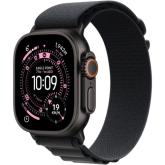 SmartWatch Apple Watch Ultra 3 Titanium, 1.98 inch, 5G, Curea Nylon Small, Natural - Black Alpine Loop