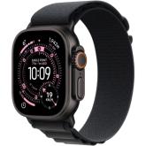 SmartWatch Apple Watch Ultra 3 Titanium, 1.98 inch, 5G, Curea Nylon Medium, Natural - Black Alpine Loop
