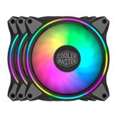 Kit Ventilator Cooler Master MasterFan MF120 Halo, 120mm, 3x fan
