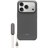 Protectie pentru spate Apple Beats KickStand Policarbonat cu MagSafe si Camera Control pentru iPhone 17 Pro, Granite Gray