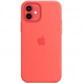 Protectie pentru spate Apple MagSafe Silicone pentru iPhone 12/12 Pro, Pink Citrus