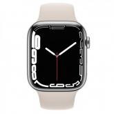 Smartwatch Apple Watch Series 7, 1.9inch, curea silicon, Silver-Starlight