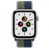 Smartwatch Apple Watch SE V2, 1.78inch, curea nylon, Silver-Abyss Blue/Moss Green